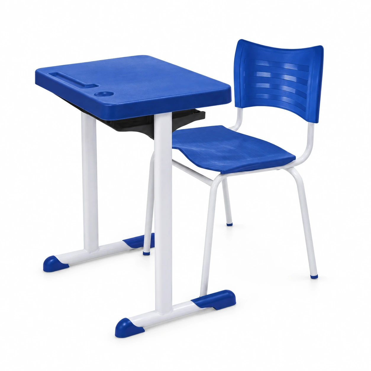 Kit Escolar Individual  (Mesa e Cadeira) – ADULTO – TAMPO PLÁSTICO MRPLAST- 54000