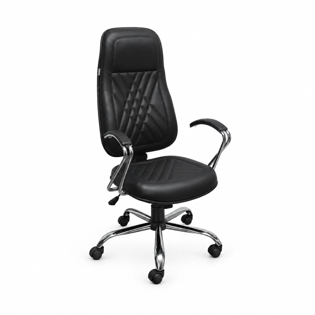 Cadeira/Poltrona Giratória Presidente Espaldar Alto com Costura Transversal – CP-06