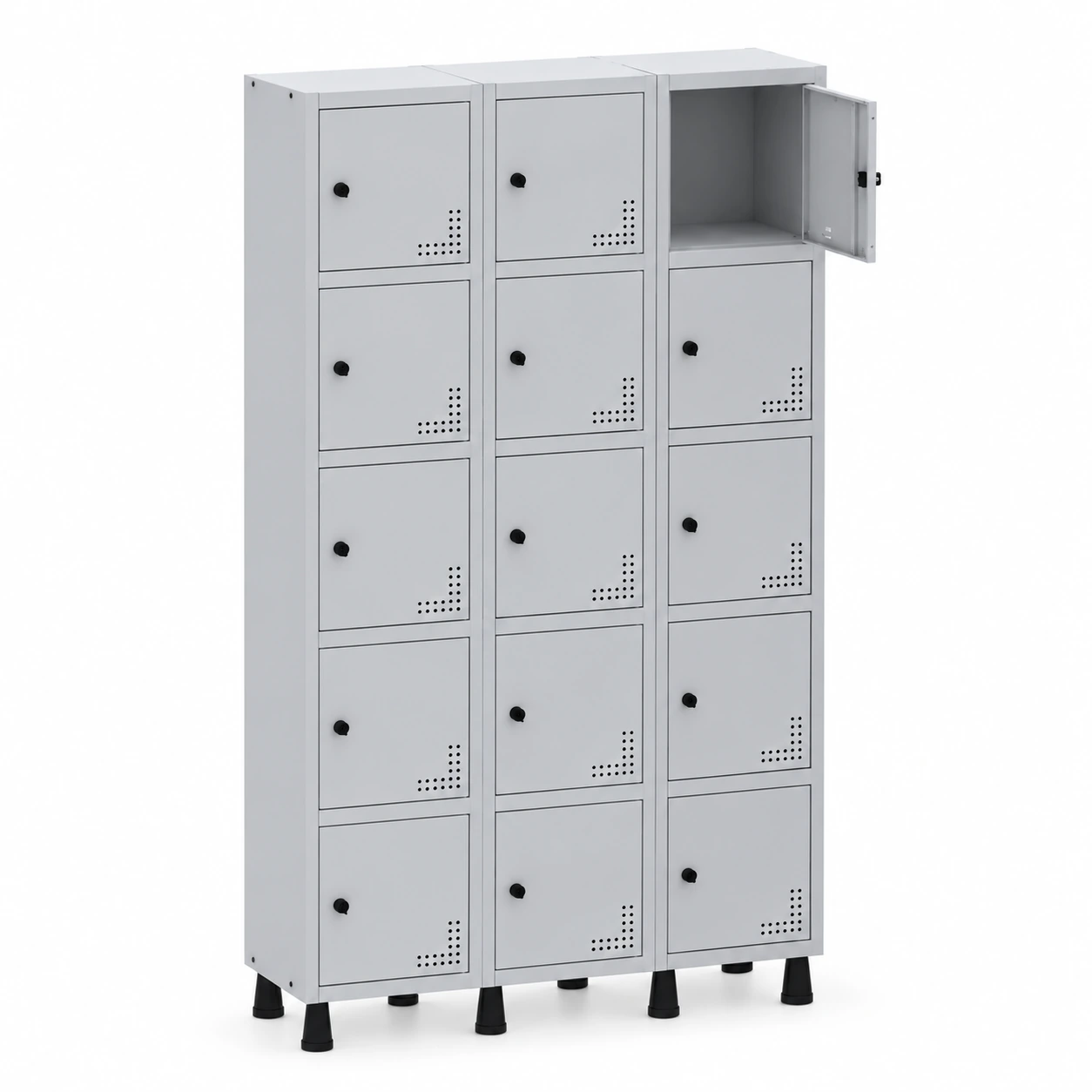 Roupeiro de Aço PAM com 15 Portas Pequenas – 1,80×1,03×0,32m – CZ/CZ – PANDIN – 74211