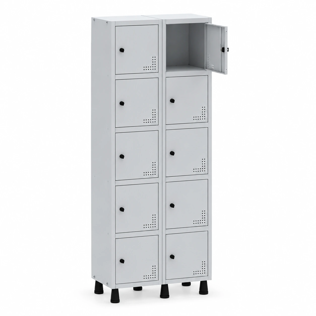 Roupeiro de Aço PAM com 10 Portas Pequenas – 1,80×0,69×0,32m – CZ/CZ – PANDIN – 74210