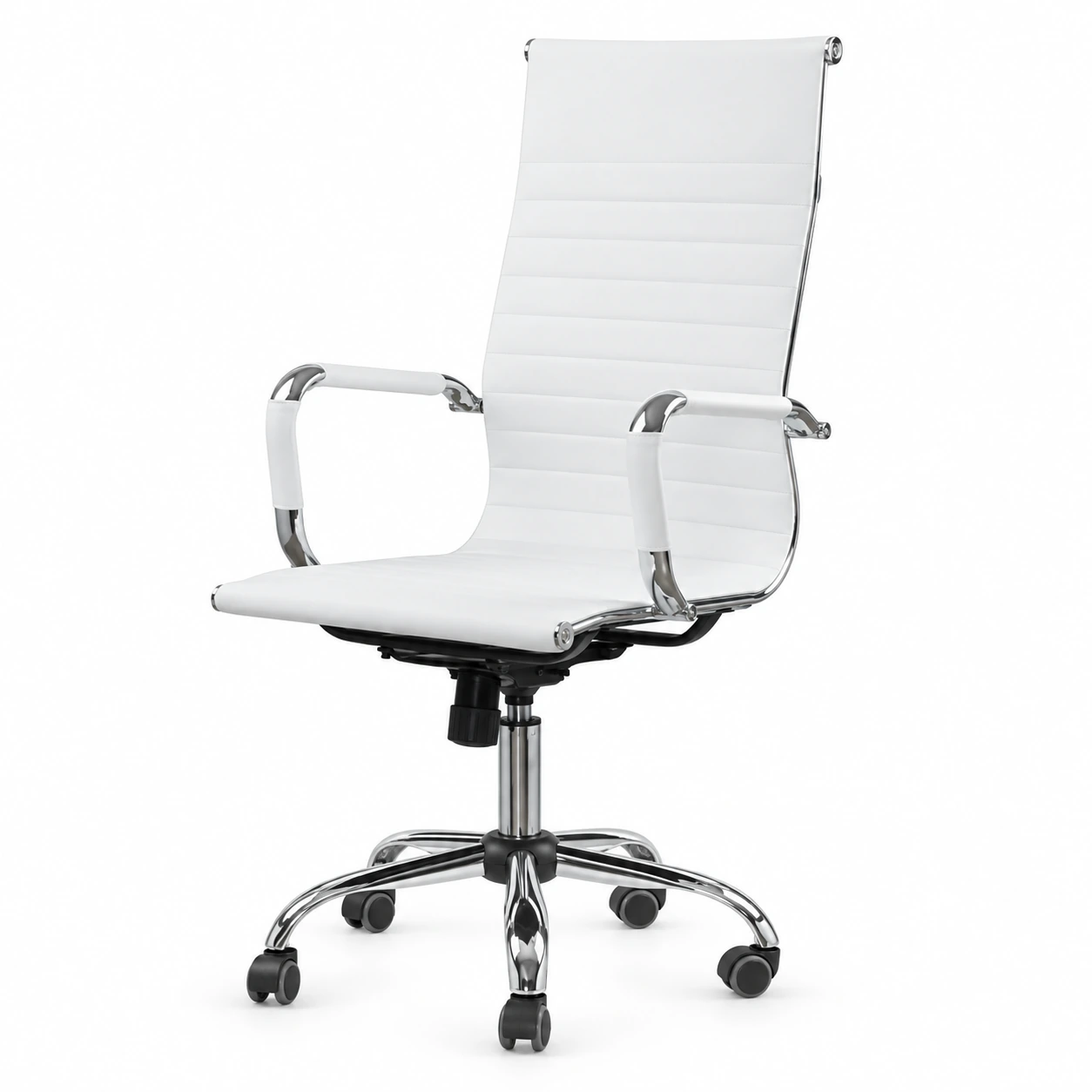 Cadeira Presidente Charles Eames Esteirinha – Cor Branco – DIVULGA MÓVEIS – 32875