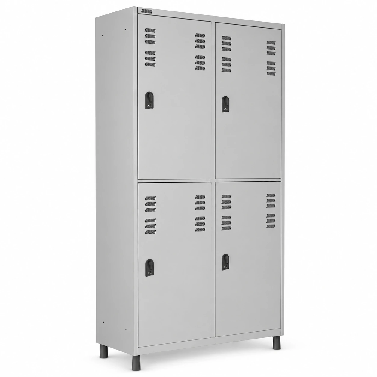 Roupeiro de Aço INSALUBRE c 04 Portas – 1,84×1,02×0,42m – CZCZ – W3 – 17015