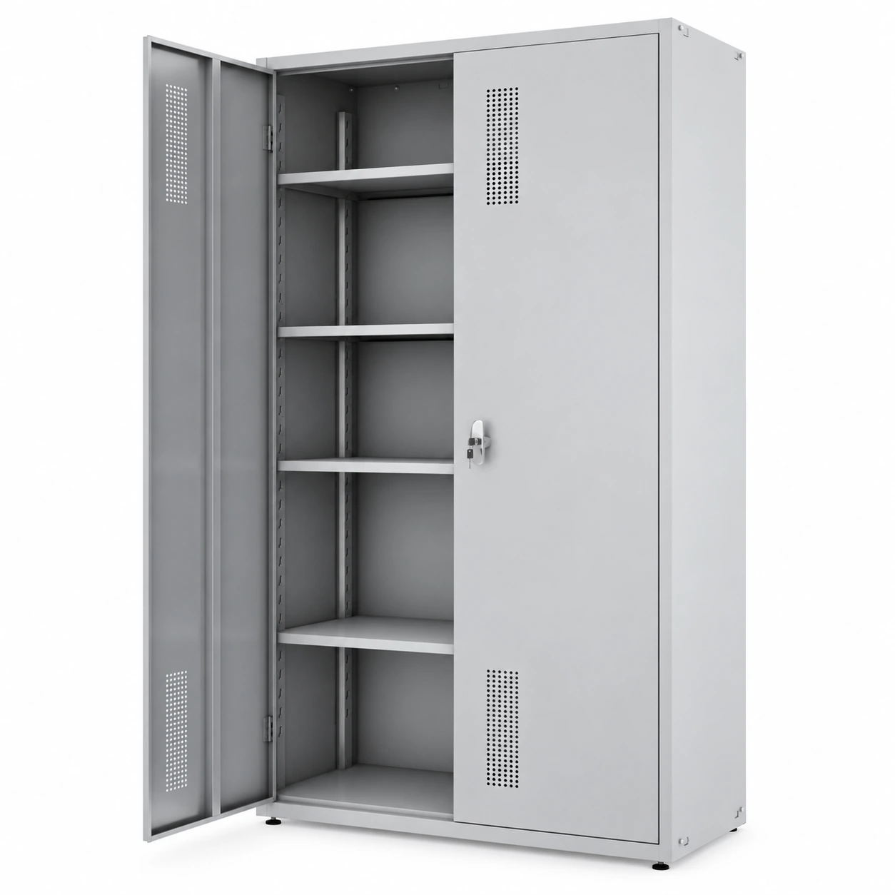 Armário de Aço POP c Portas e Maçaneta – PA 120 – CHAPA LEVE – 1,98×1,20×0,40m – W3 – CZCZ – 17006