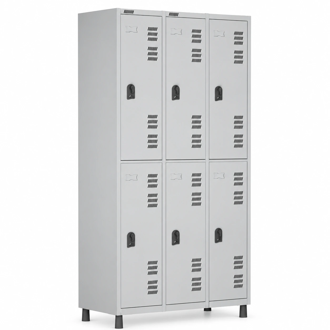 Roupeiro LOCKER de Aço c/ 06 PORTAS GRANDES – 1,90×0,96×0,40m – W3 – CZ/CZ 11014