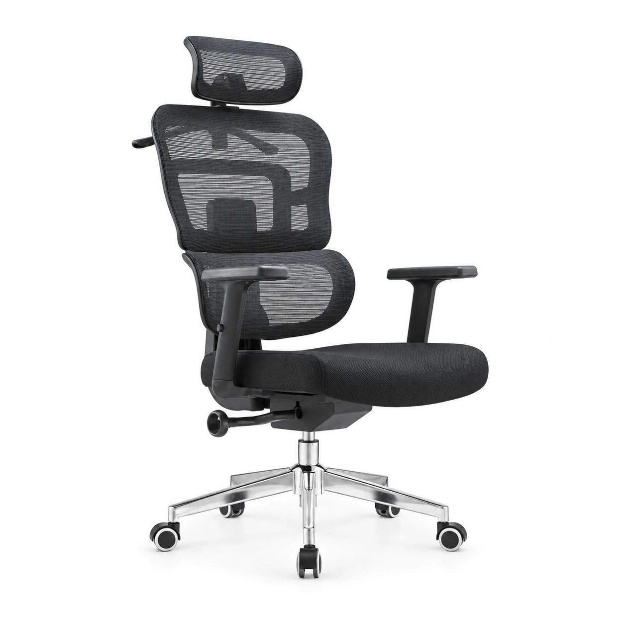 Cadeira de Escritório Presidente tela ARES Giratória – Cor Preto – PMD – 30063