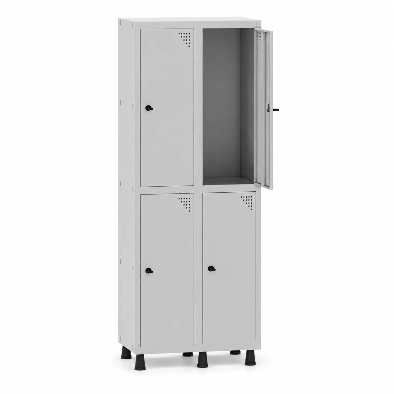 Roupeiro de Aço PAM com 04 PORTAS GRANDES – 1,80×0,69×0,32m – CZ/CZ – PANDIN – 74202