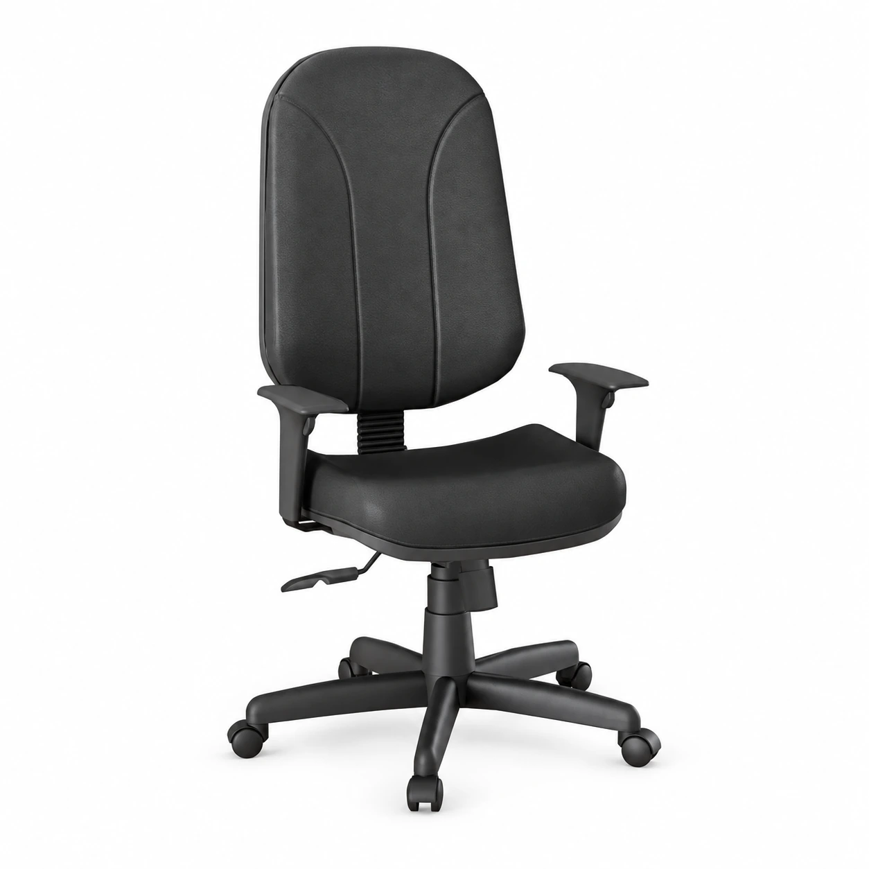 Cadeira de Escritório Presidente PLUS com Braços Reguláveis – CORINO PRETO 32975