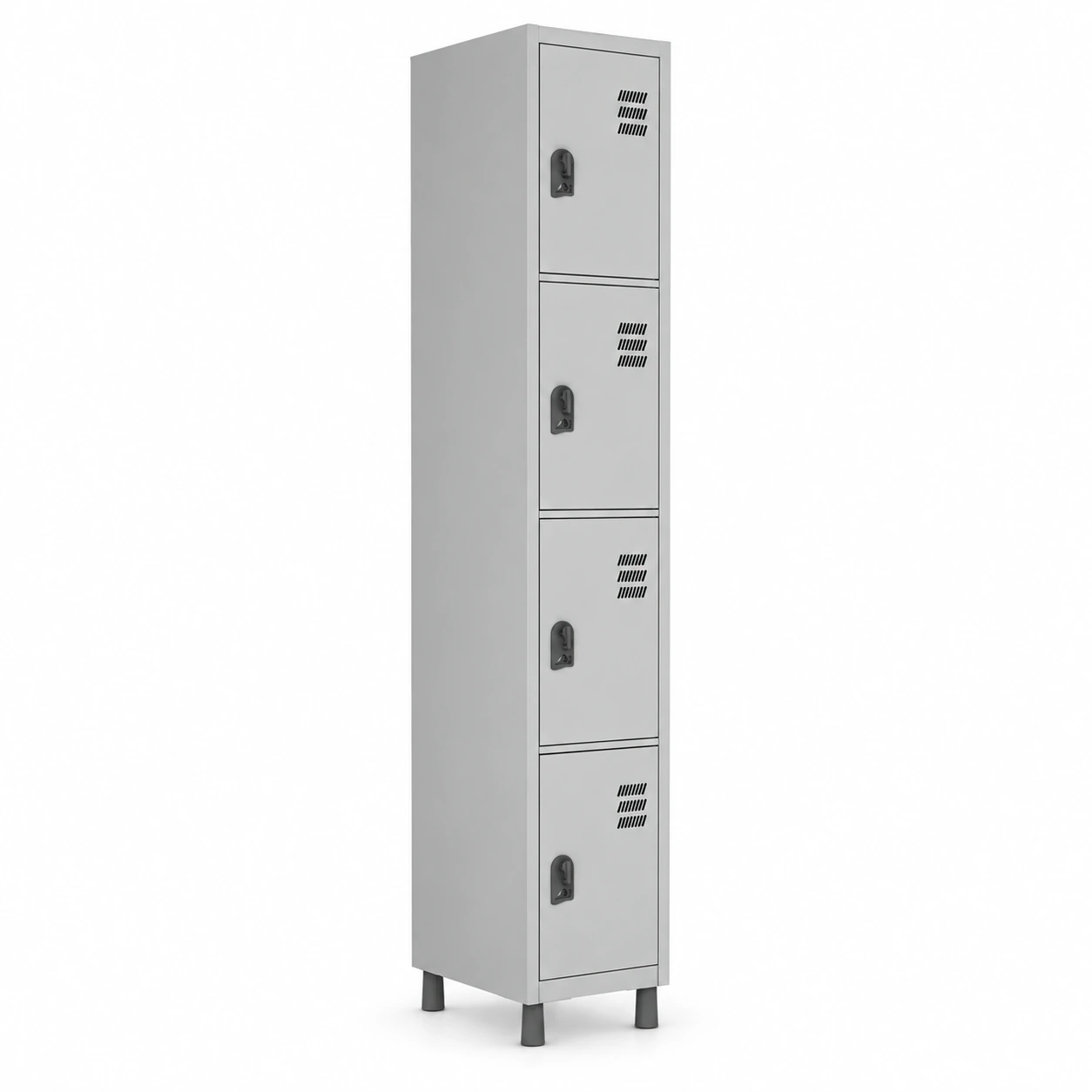 Armário Roupeiro de Aço c 04 Portas Pequenas – 1,84×0,32×0,35m – CZCZ – W3 – 10016