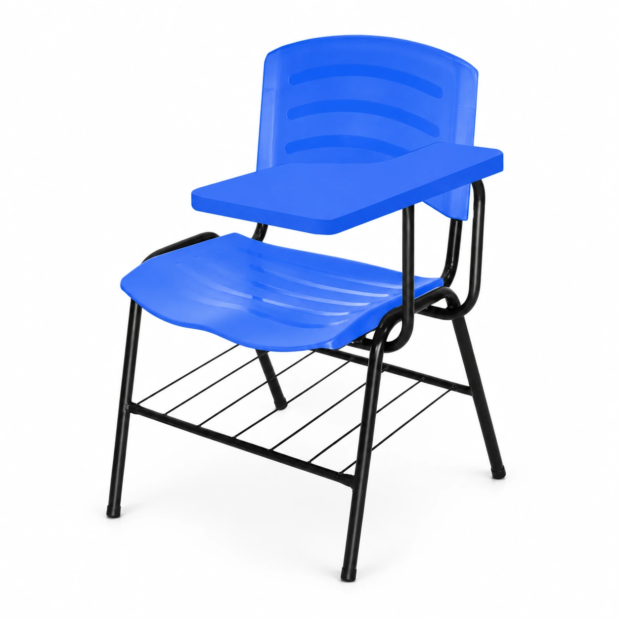 Cadeira Universitária Plástica Prancheta PLÁSTICA (CANHOTO) – COR AZUL – MOGIMAX – 34050