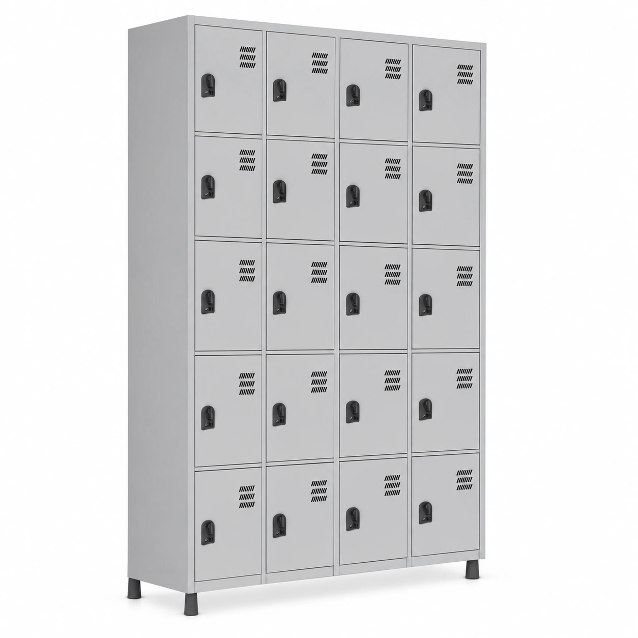 Armário Roupeiro de Aço 20 Portas PEQUENAS – 1,84×1,29×0,35m – CZ/CZ – W3 – 17013