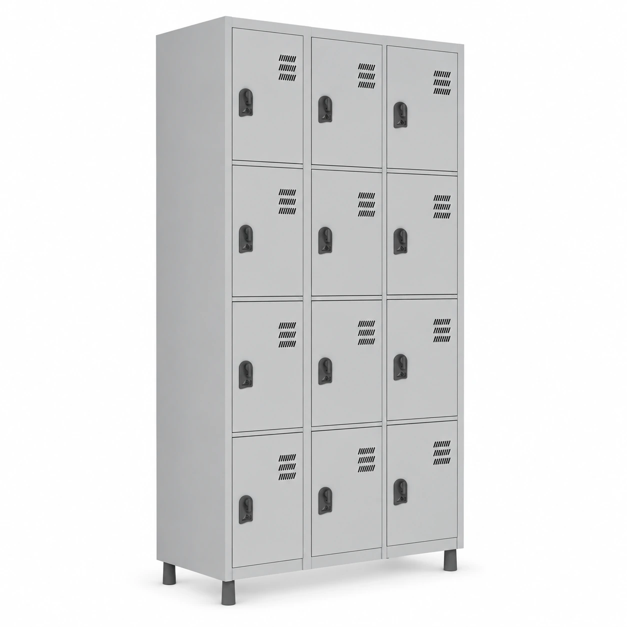 Roupeiro de Aço c/ 12 Portas PEQUENAS – 1,84×0,96×0,35m – CZ/CZ – W3 – 10911