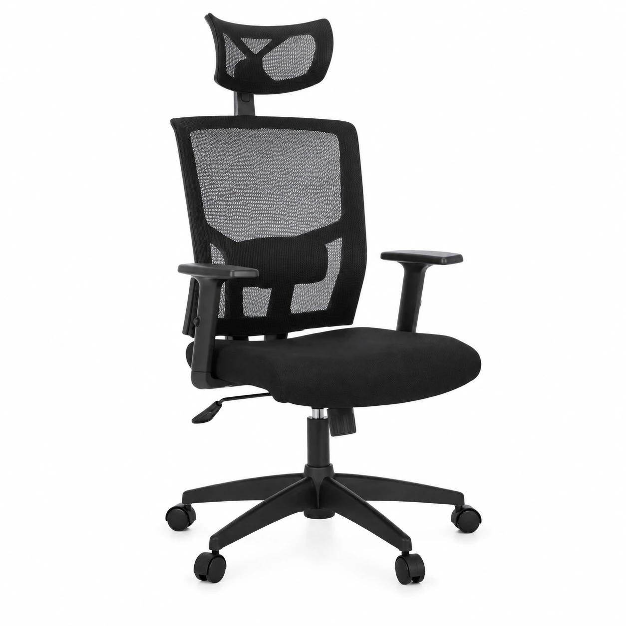 Poltrona Presidente Tela ANM-312P – C Encosto de Cabeça – Cor Preto – PMD – 32981