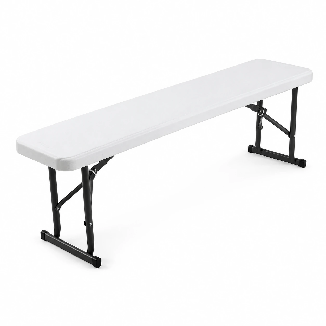 Banco Refeitório MASTER FIT C Pés Dobráveis 1,50×0,26×0,45m – 1,80X0,45X0,75m – 2,00×0,90×0,75m – Assento em PP BRANCO – 50072