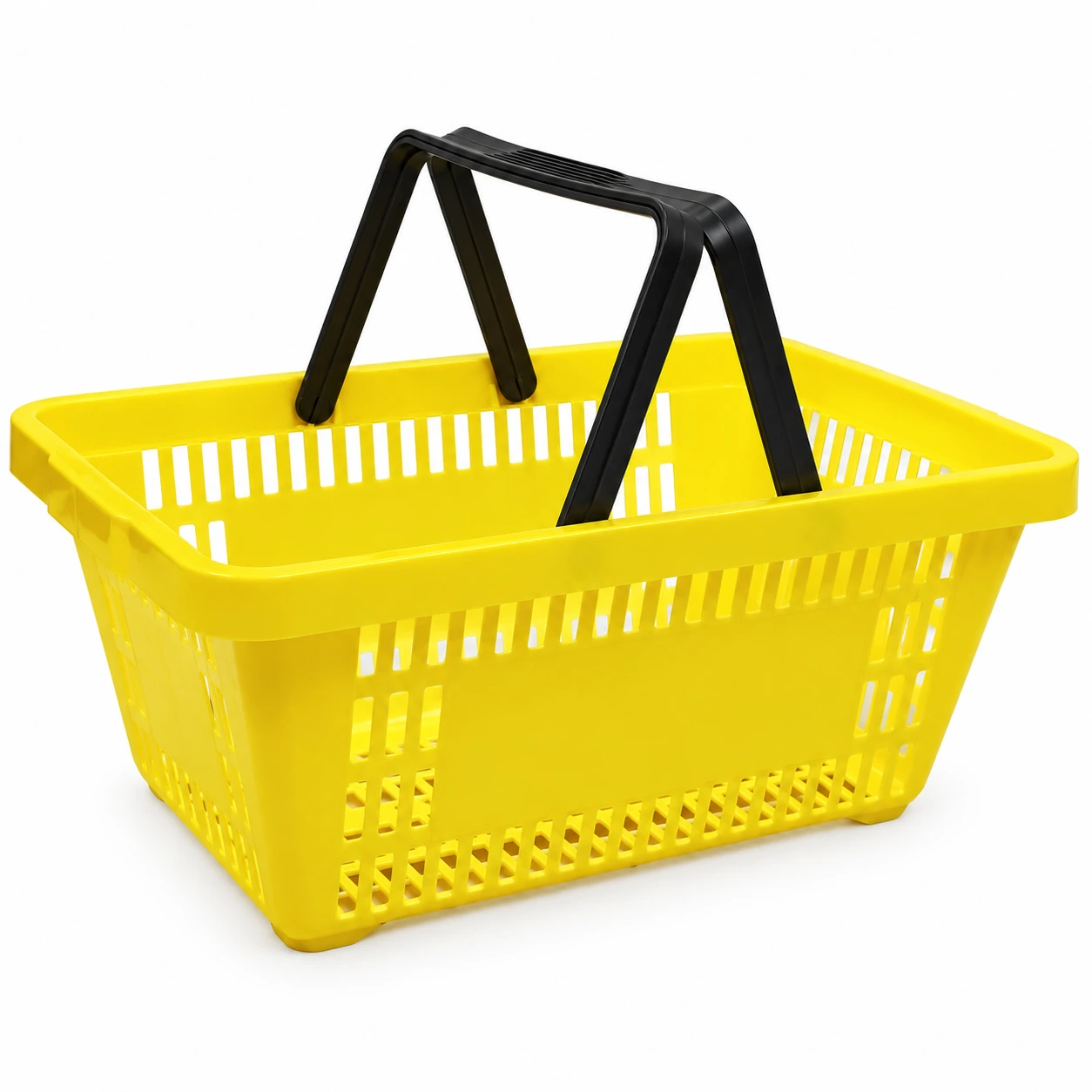 Cesto p/ Compras Plástico Amarelo 14310