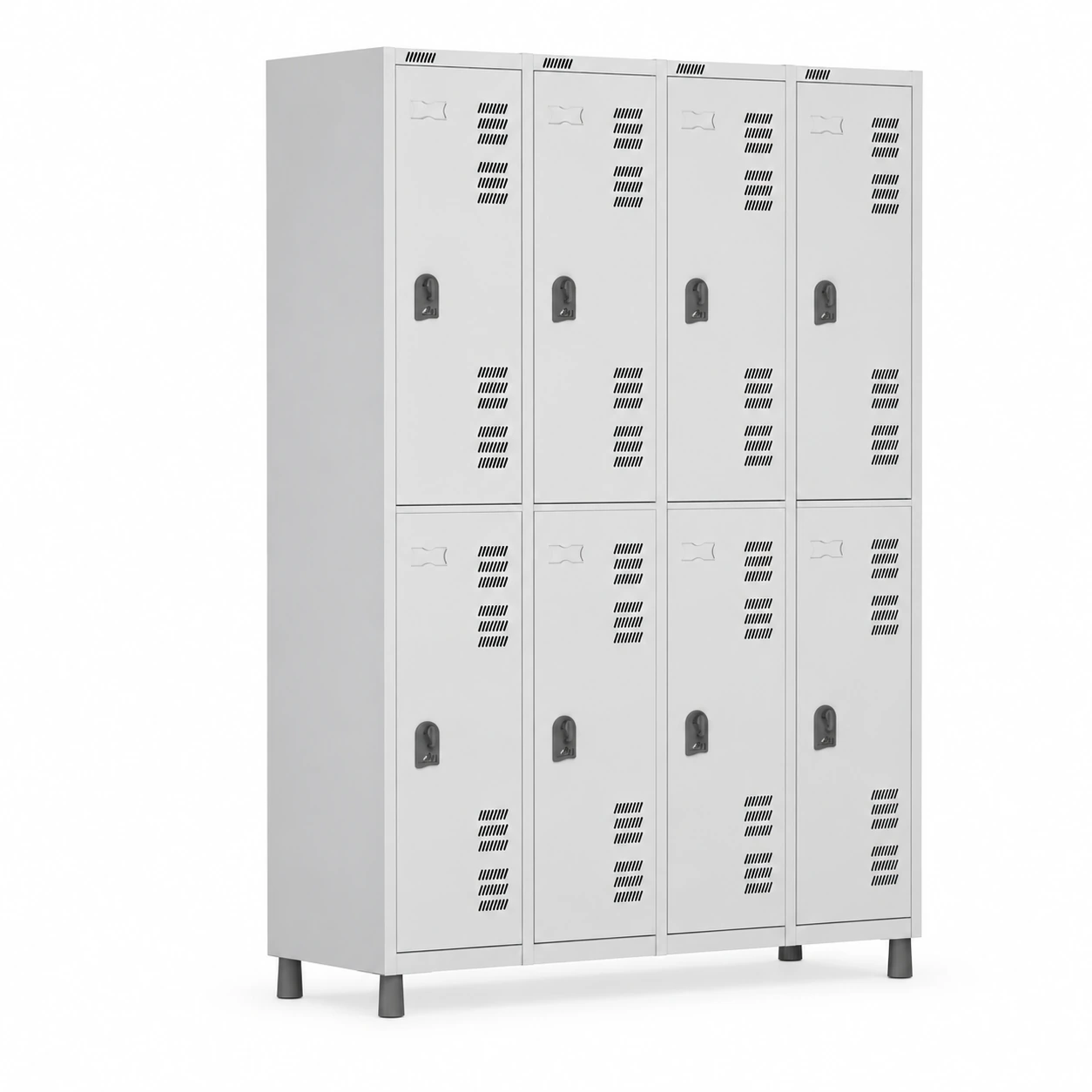 Roupeiro LOCKER de Aço c 08 PORTAS GRANDES – 1,90×1,28×0,40m – CZCZ – W3 – 11015