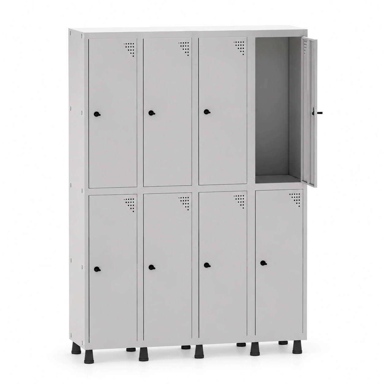 Roupeiro de Aço PAM c/ 08 PORTAS GRANDES – 1,80×1,38×0,32m – CZ/CZ – PANDIN – 74204