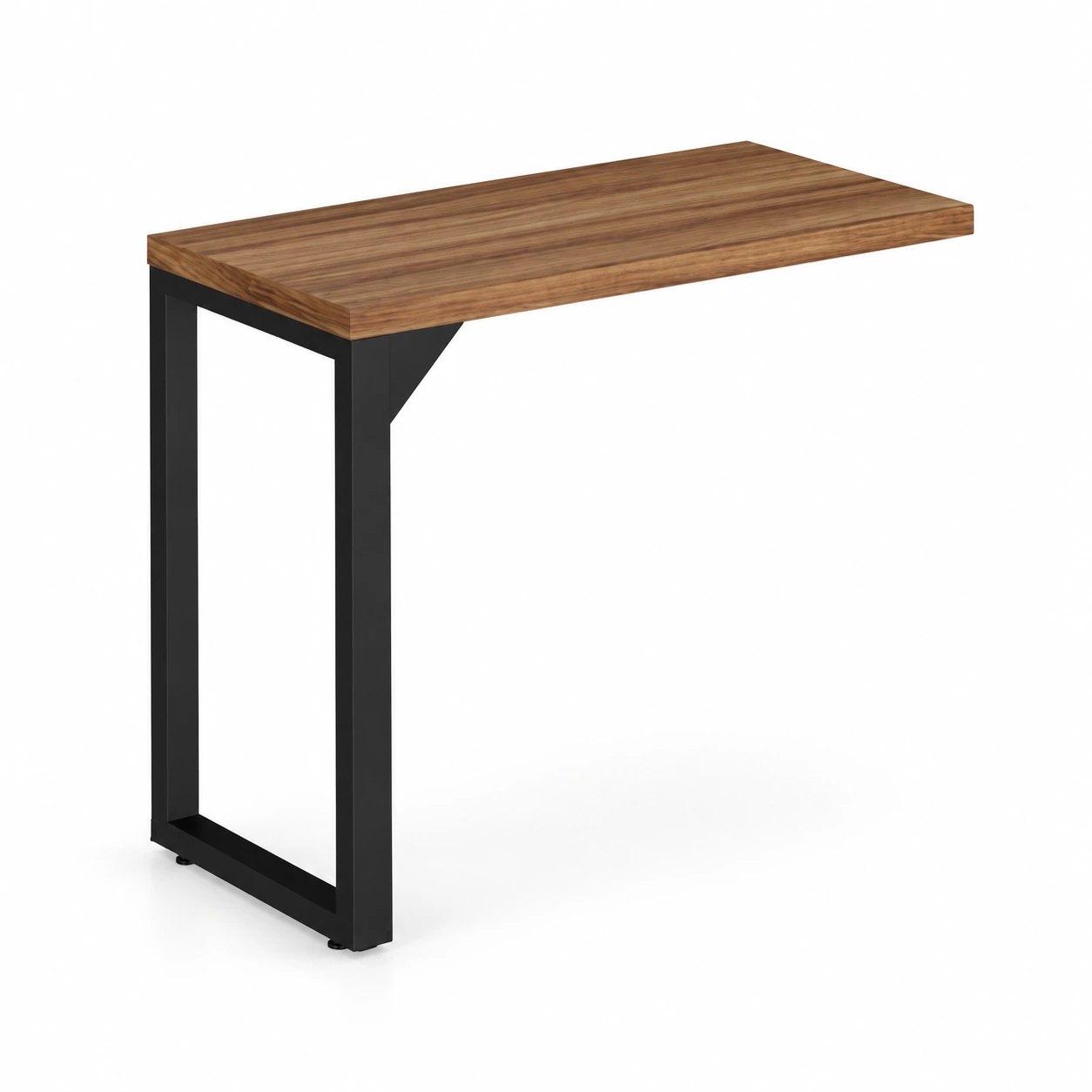 Mesa AUXILIAR SIMPLES PÉ QUADRO 0,90m NOGAL SEVILHA / PRETO – 24419